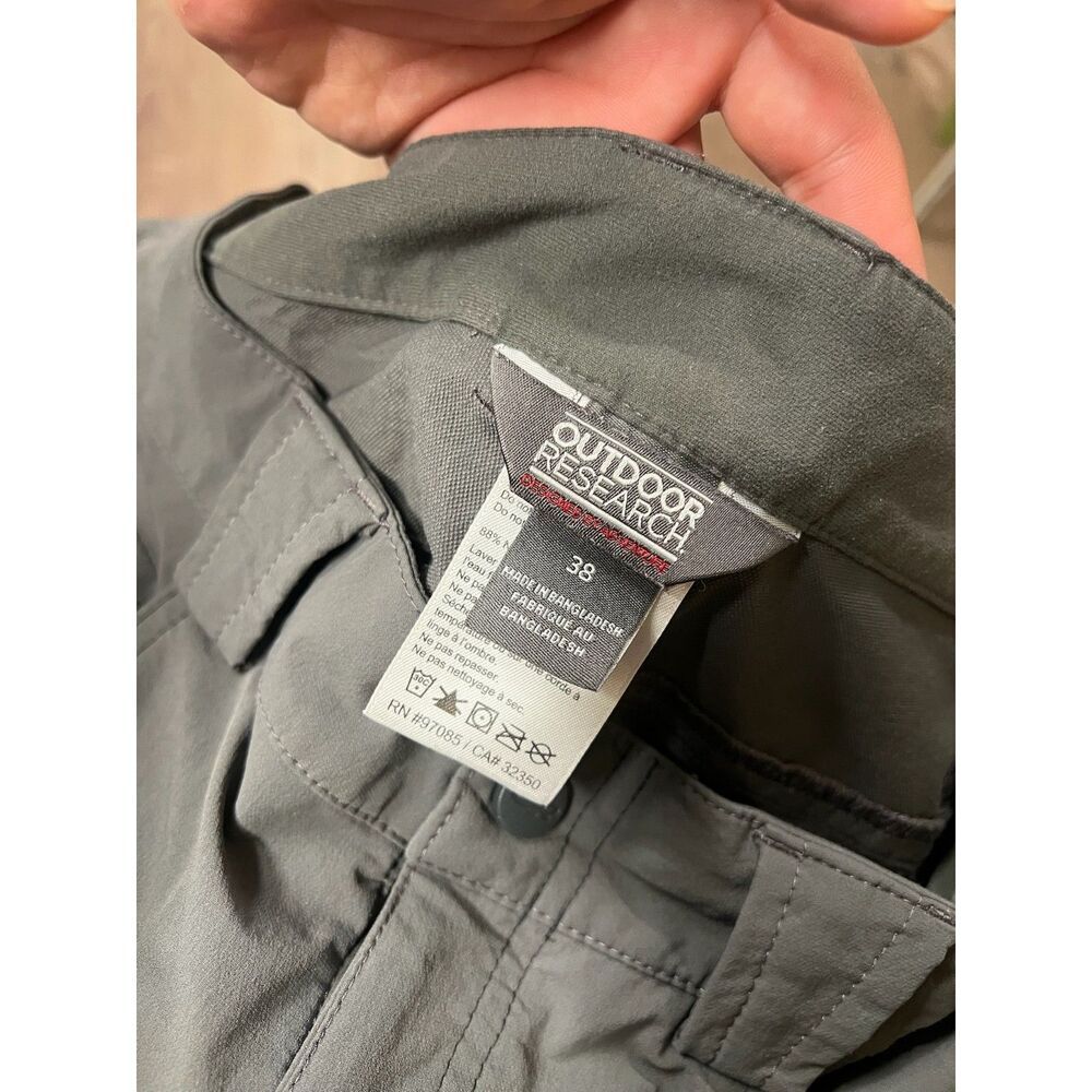 Outdoor Research Mens Ferrosi Shorts Size 38 Grey Nylon Blend Hiking Cargo Short